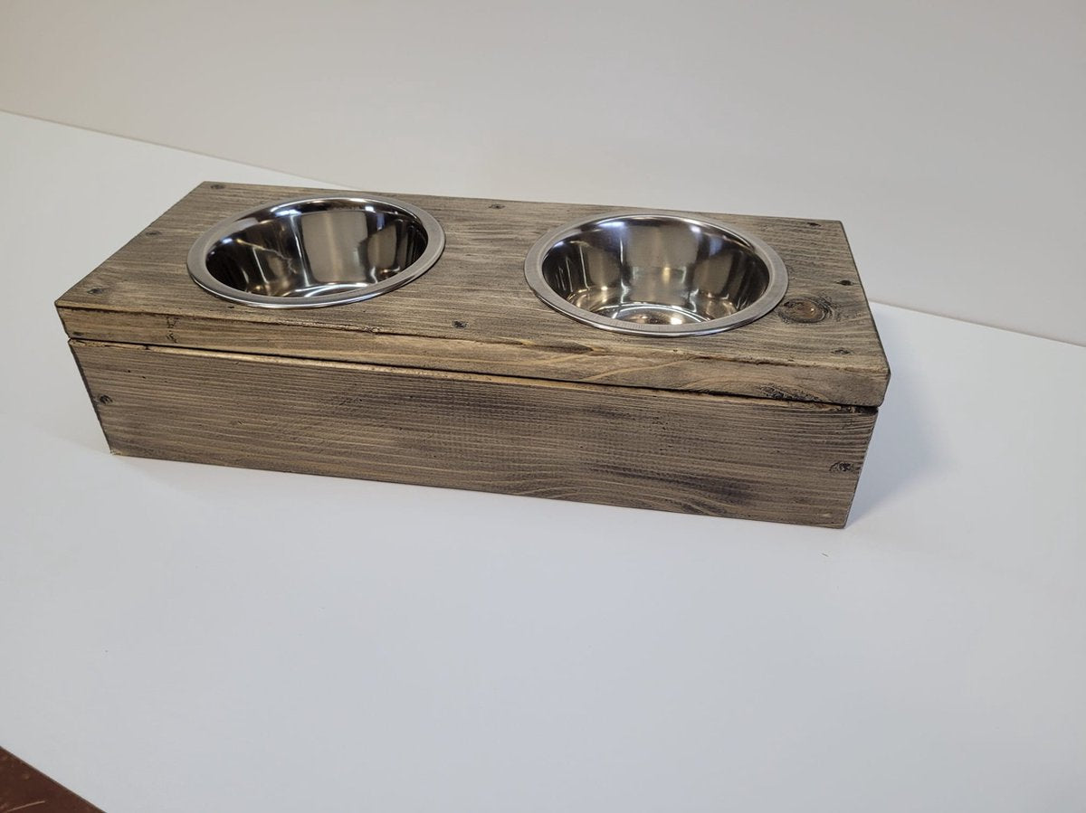 Honden Voerbak Steigerhout