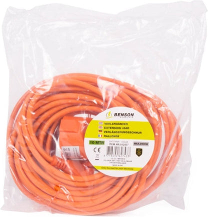 Oranje - Verlengsnoer - 10 mtr - 2 x1.0